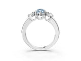 Silver Three-Stone Fancy Blue Marquise Cut Cut Diamond Ring with Channel Set Band and Four-Prong Setting_33