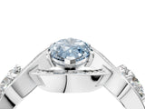 Silver Three-Stone Fancy Blue Marquise Cut Diamond Wave Pave Band with Prong Setting_22