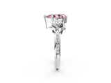 Silver Three-Stone Fancy Pink Pear Cut Diamond Channel Set Engagement Ring with Prong Setting_26