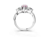 Silver Three-Stone Fancy Pink Pear Cut Diamond Channel Set Engagement Ring with Prong Setting_27