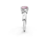 Silver Three-Stone Fancy Pink Princess Cut Cut Diamond Ring with Channel Set Band and Four-Prong Setting_26