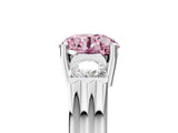 Silver Three-Stone Fancy Pink Round Cut Cut Classic Band Prong Setting Ring_11