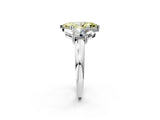 Silver Three-Stone Fancy Yellow Marquise Cut Cut Diamond Ring with Channel Set Band and Four-Prong Setting_32