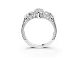 Silver Three-Stone Marquise Cut Cut Milgrain Band Prong Setting Ring_16