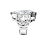 Silver Three-Stone Marquise and Princess Cut Diamond Ring with Channel Band and Four-Prong Setting_45
