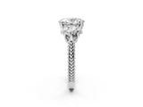 Silver Three-Stone Oval Cut Cut Milgrain Band Prong Setting Ring_15