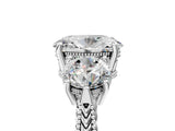 Silver Three-Stone Oval Cut Cut Milgrain Band Prong Setting Ring_18