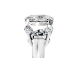 Silver Three-Stone Oval Cut Diamond Ring with Channel Set Band and Four-Prong Setting_31