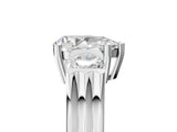 Silver Three-Stone Pear Cut Cut Classic Band Prong Setting Ring_12