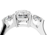 Silver Three-Stone Radiant Cut Cut Classic Band Prong Setting Ring_11