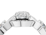 Silver Three-Stone Radiant Cut Diamond Wave Pave Band with Prong Setting_17