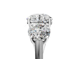 Silver Three-Stone Round Cut Solitaire Ring with Classic Band and Prong Setting_19