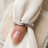 Silver Twisted Pave Round Diamond Infinity Band with Channel Setting_15