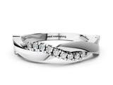Silver Twisted Pave Round Diamond Infinity Band with Channel Setting_36