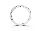 Silver Twisted Pave Round Diamond Infinity Band with Channel Setting_39