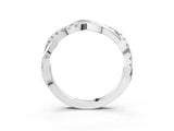 Silver Twisted Pave Round Diamond Infinity Band with Shared Prong Setting_17