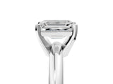 White gold 1.5 Carat Emerald Cut  Solitaire Engagement Ring with Round Band and Four-Prong Setting_149