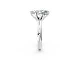 White gold 2 Carat Marquise Cut  Solitaire Engagement Ring with Round Band and Four-Prong Setting_146