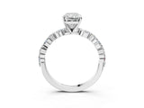 White gold 2 Carat Radiant Cut Diamond Ring with Marquise and Round  Side Stones and Four-Prong Setting_27