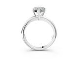 White gold 2.5 Carat Heart Cut  Solitaire Engagement Ring with Round Band and Four-Prong Setting_135
