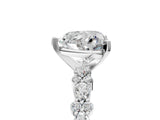 White gold 2.5 Carat Heart Cut  Solitaire with Side Stones, Pave Band, Four-Prong Setting_17