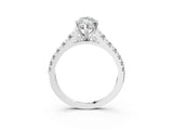 White gold 2.5 Carat Marquise Cut  Solitaire Ring with Cathedral Setting and Pavé Band_3