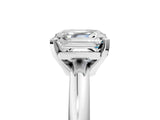 White gold 7 Carat Asscher Cut  Solitaire Engagement Ring with Round Band and Four-Prong Setting_161