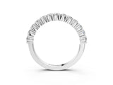 White gold Alternating Round Diamond Promise Ring with Round Diamond Accents_3