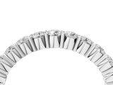 White gold Alternating Round Diamond Promise Ring with Round Diamond Accents_4