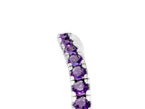 White gold Amethyst Pavé Curved Wedding Band_11