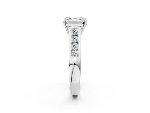 White gold Asscher Brilliant Channel-Set Solitaire Ring with Four-Prong Setting_55