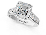 White gold Asscher Brilliant Channel-Set Solitaire Ring with Four-Prong Setting_56