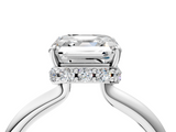 White gold Asscher Brilliant Solitaire Engagement Ring with Six-Prong Setting and Classic Band_26