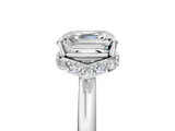 White gold Asscher Brilliant Solitaire Engagement Ring with Six-Prong Setting and Classic Band_27