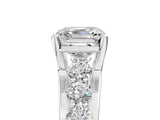 White gold Asscher Brilliant Solitaire with Side Stones on a Pave Band and Four-Prong Setting_42