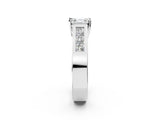 White gold Asscher Cut Cut Channel Set Solitaire Ring with Four-Prong Setting_40