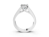 White gold Asscher Cut Cut Channel Set Solitaire Ring with Four-Prong Setting_41