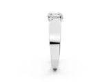 White gold Asscher Cut Diamond Channel Set Solitaire Ring with Four-Prong Setting_24