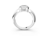 White gold Asscher Cut Diamond Halo Engagement Ring with Split Shank and Four-Prong Setting_55