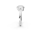 White gold Asscher Cut Diamond Halo Engagement Ring with Split Shank and Four-Prong Setting_55