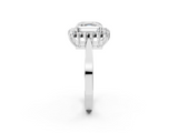White gold Asscher Cut Diamond Halo Ring with Round Brilliant Halo and Solitaire Band_54
