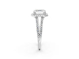 White gold Asscher Cut Diamond Halo Split Shank Engagement Ring_42