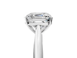 White gold Asscher Cut Diamond Solitaire Engagement Ring with Cathedral Setting and Four-Prong Mount_32