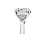 White gold Asscher Cut Diamond Solitaire Ring with Six-Prong Setting and Classic Band_19