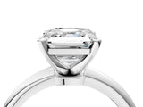 White gold Asscher Cut Diamond Solitaire Ring with Six-Prong Setting and Classic Band_20