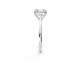 White gold Asscher Cut Solitaire Diamond Ring with Six-Prong Setting and Classic Band_27