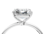 White gold Asscher Cut Solitaire Engagement Ring with Thin Band and Four-Prong Setting_25
