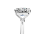 White gold Asscher Cut Solitaire Engagement Ring with Thin Band and Four-Prong Setting_26