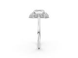 White gold Asscher Halo Diamond Engagement Ring with Solitaire Band and Four-Prong Setting_25