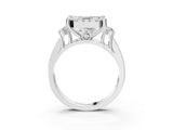 White gold Asscher Halo Diamond Engagement Ring with Split Shank and Four-Prong Setting_31